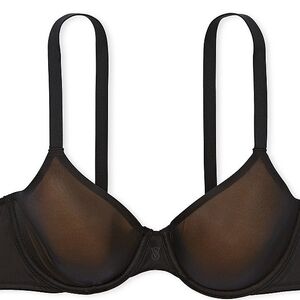 Victoria's Secret Black Sheer Underwire Bra